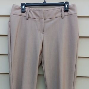 WORTHINGTON Women's Curvy Straight Leg Tan Dress Pants - 6
